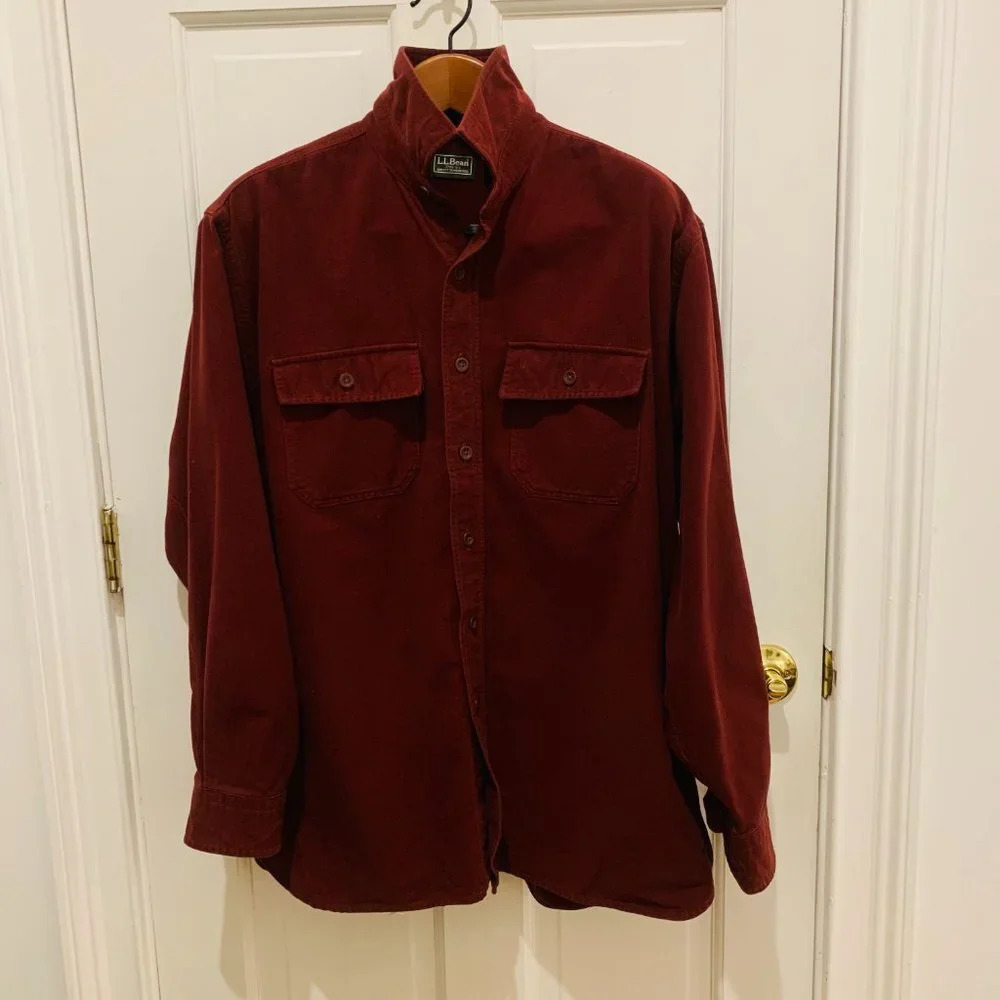 Vintage LL Bean Men's Thick Work Shirt Size Large